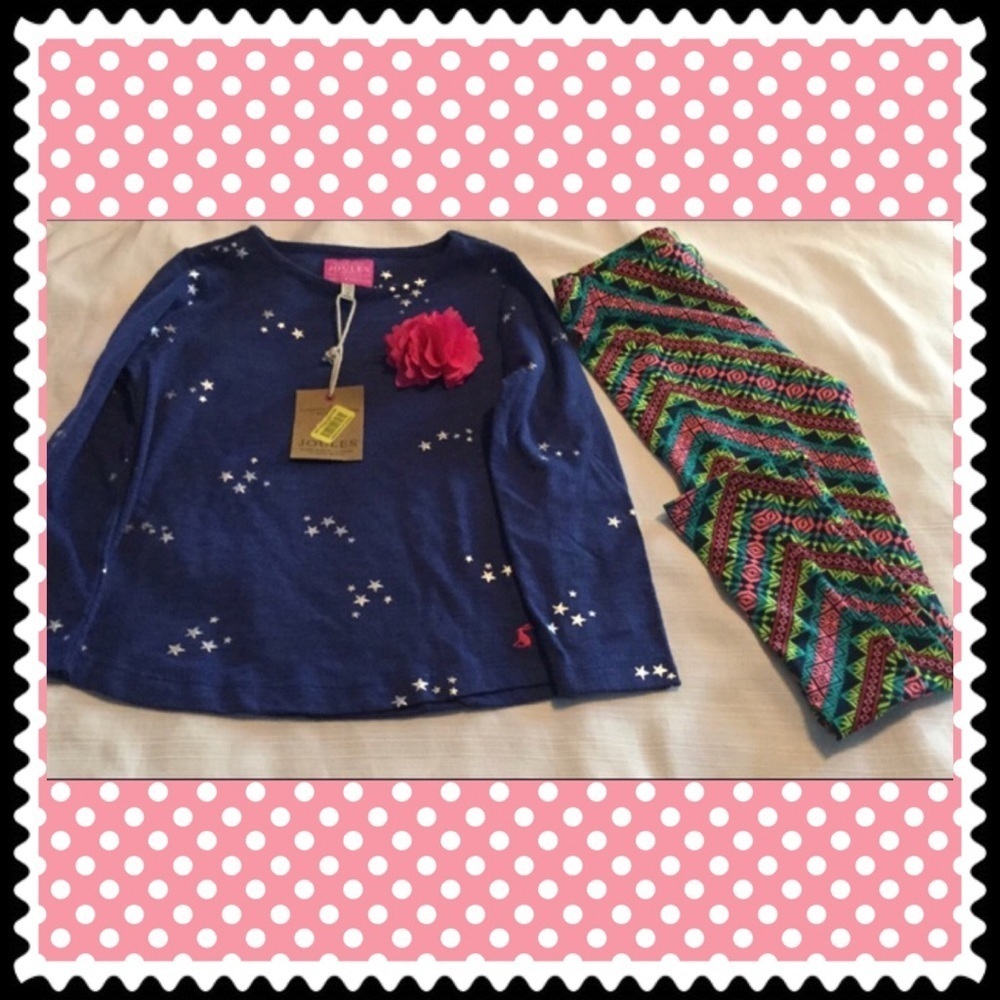 🌸JOULES top & I❤Pinc bottoms set NWT Gorgeous 🌸